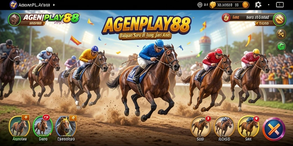 Tampilan seru dari gameplay balapan di AGENPLAY88 yang mendebarkan.