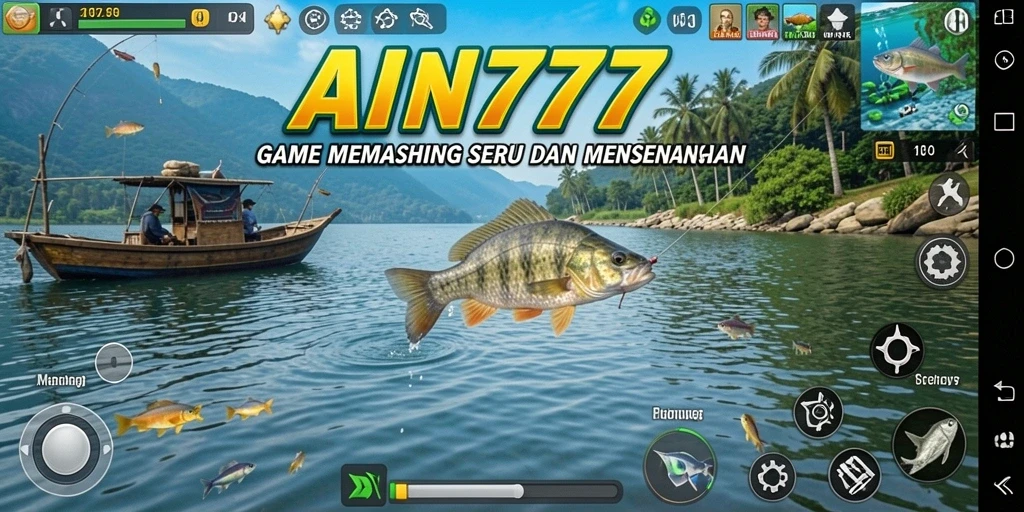 Screenshot game AN777 dengan gameplay memancing yang menyenangkan.