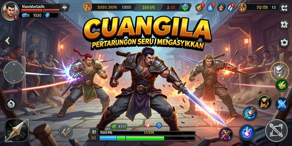Tampilan gameplay CUANGILA yang penuh aksi dan ketegangan.