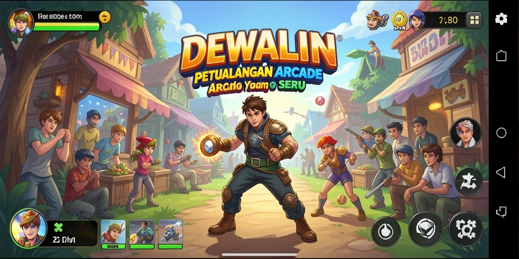 Gameplay DEWALIN yang seru dengan berbagai tantangan menarik.