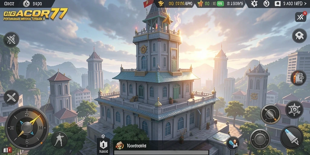 Tangkapan layar gameplay GACOR77 yang menampilkan aksi Tower Defense yang mendebarkan.