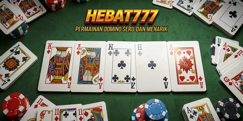 Tampilan gameplay HEBAT777 yang menarik saat bermain Domino.