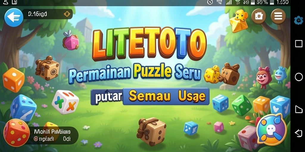 Screenshot gameplay LITETOTO dengan berbagai teka-teki menarik.