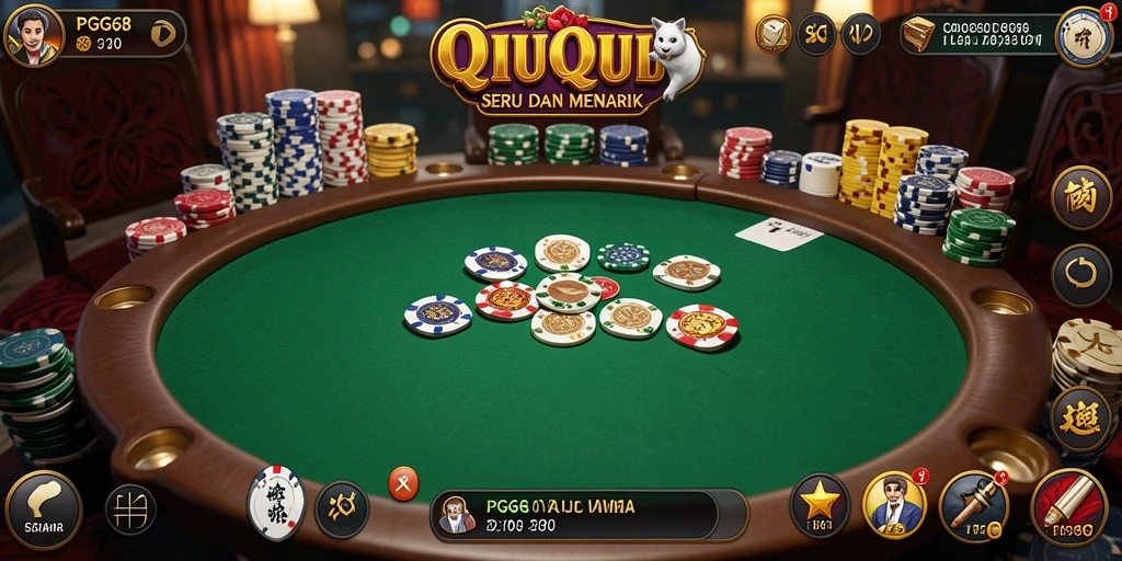Gameplay QiuQiu yang aktif dan mendebarkan di PGG68.