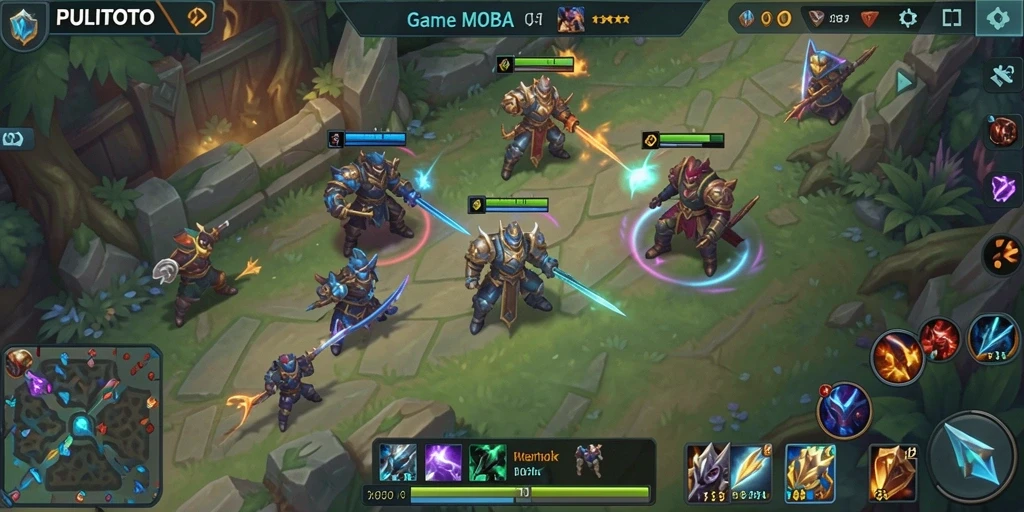 Tampilan gameplay PULITOTO yang penuh aksi dan strategi.