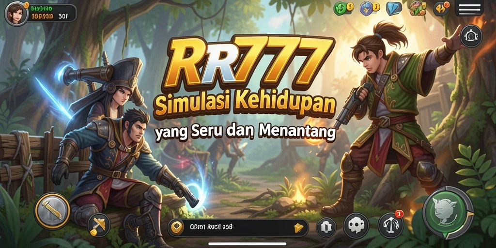 Tangkapan layar gameplay RR777 menunjukkan keseruan simulasi kehidupan.
