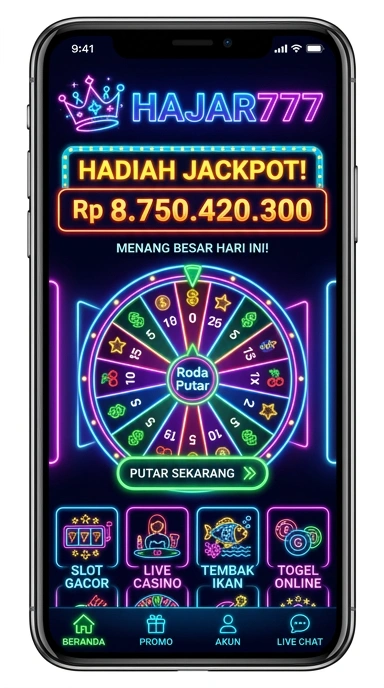 Screenshot kategori aplikasi di hajar777 yang lengkap.